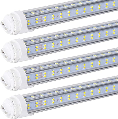 20 PCS T8/T10/T12 8FT LED Tube Light, R17D/HO 8FT LED Bulbs, 96" V Shaped, 120W Cold White 6000-6500K Replacement for F96T12/CW/HO 150W