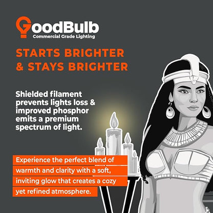GoodBulb PLL40/830 40W 22.5" Twin Tube Compact Fluorescent Light Bulb 4-pin 2G11 Base 3000K Soft White 2800 Lumen 36000 Hour Long Life Biax Pack of 10