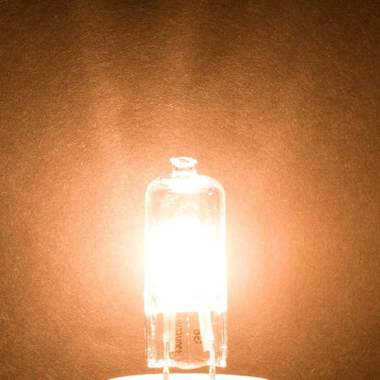Deezio Xenon Lamp 110 130v 50w Xenon Light Bulbs 50-Watt 650 Lm, 120-Volt G8 Base, Pack of 10