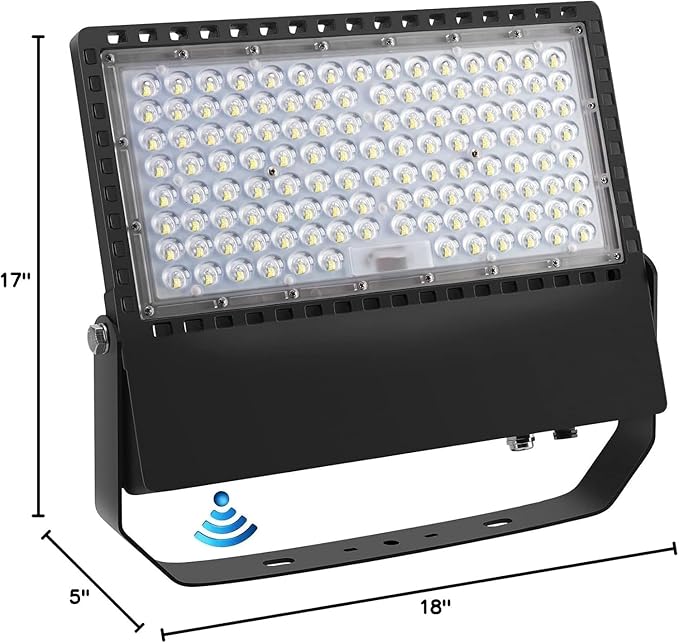 Juyace 240W Led Flood Light Dusk to Dawn Outdoor Lighting 5000K IP65 for Commercial Building Parking lot Farm Yard