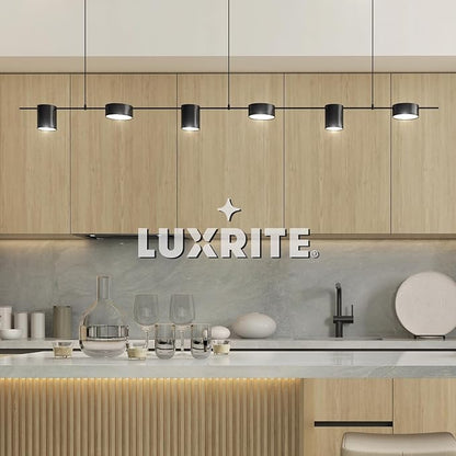 LUXRITE MR16 LED Bulb 50W Equivalent, 12V, 3500K Natural White Dimmable, 500 Lumens, GU5.3 LED Spotlight Bulb 6.5W, Enclosed Fixture Rated, Perfect for Track and Home Lighting (12 Pack)