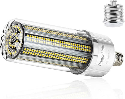 DragonLight 80W Commercial Grade Corn LED Light Bulb(600 Watt Equivalent) E26/E39 Large Mogul Base LED Lamp 5000K Daylight 9,600LM for High Bay Area Lightingea Lighting