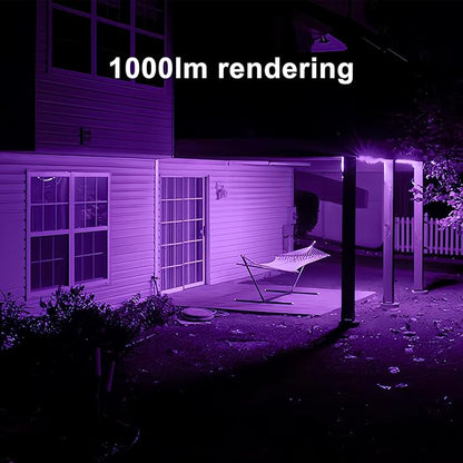 PAR38 Flood Lights Outdoor,Dimmable LED Flood Light Bulbs,20W(Equivalent to 200W),E26 Base,Outdoor Porch,Holiday Lighting,LED Flood Light Bulb for Halloween,Christmas,2 Pack Black Light