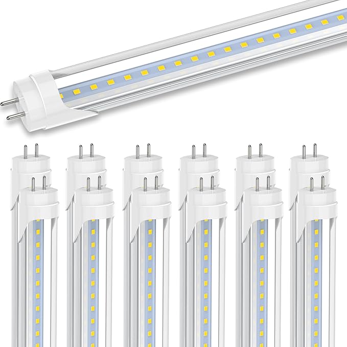 Romwish 36 Inch T8 LED Tube Light, 14W(30W Equiv.), 1600LM, 5000K Daylight, Type A+B Plug & Play or Ballast Bypass, F25T8 Fluorescent Replacement, Double-Ended Power, Under Cabinet Light, 12 Pack