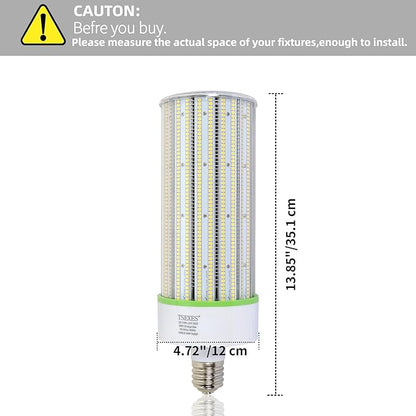 1000W Equivalent LED Corn Bulb, 300W E39 Mogul Base,42,000 Lumen Replacement Metal Halide/HID/HPS,5000K Daylight for Garage Warehouse Parking Light