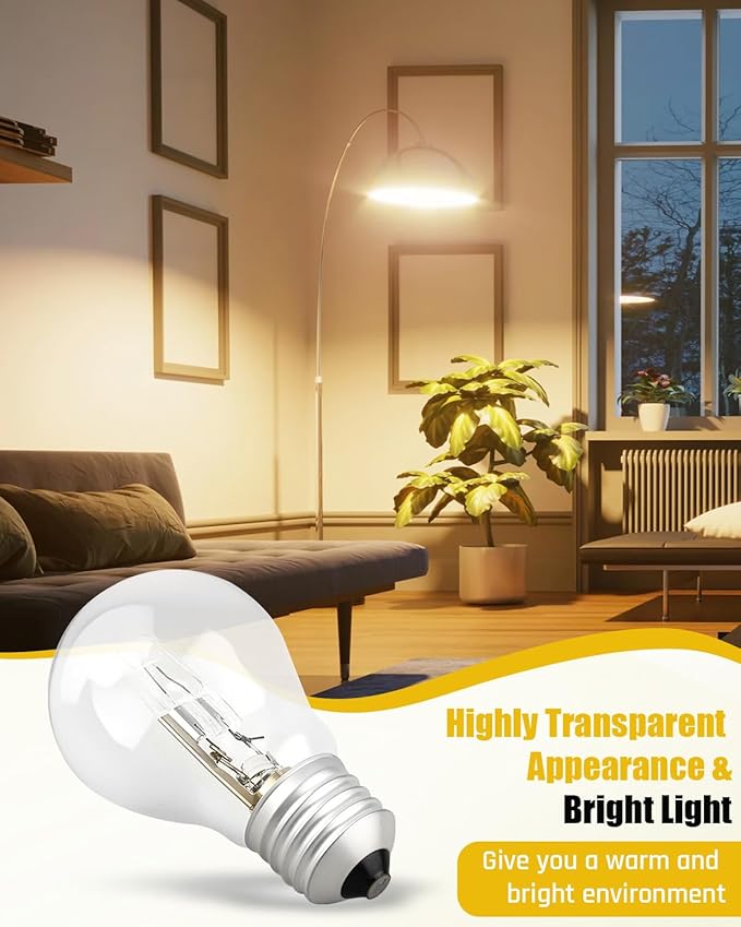 A55 E27 Halogen Lamp 220V 53W 96 * 55mm 2700K Halogen Bulb Clear Replacement Fit for Incandescent Lamp(53W),10PCS