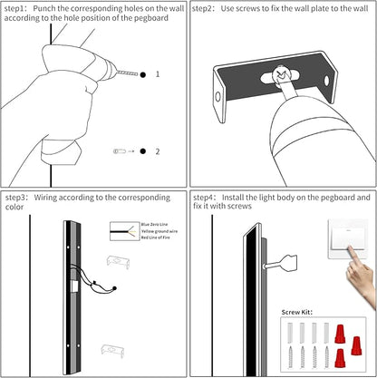 23.6inch Modern Outdoor Wall Light, 3000K Warm White Linear Outside Wall Sconce Waterproof IP65, Acrylic Panel, Black LED Long Wall Lights for Garage Garden Exterior Wall Mount Lights