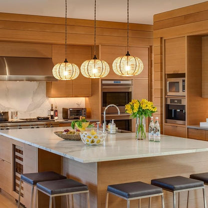Farmhouse Pendant Lighting,Chandelier Industrial Pendant Light, Modern Kitchen Island Lights Fixtures Ceiling Hanging Dining Room Living Room