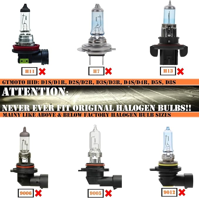 D3S HID Headlight Bulbs for Ford Mustang Taurus Edge Explorer Flex Escape Xenon Headlamp, V6 V8 35W Projector Head Lamp OEM 7L7Z-13N021-A, 6000K Bright White D3SC1 Bi-xenon H/L Lights, 2-Pack