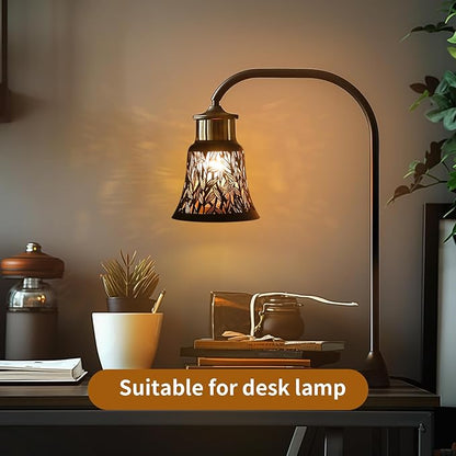 Pendant Light Shades, 4 Pack Ceiling Fan Light Shade Replacements with 1-5/8" Fitter, ALUCSET 4.72" Height and 4-3/4" Diameter, Metal Bell Shaped Cover for Chandelier Pendant Light Wall Sconces