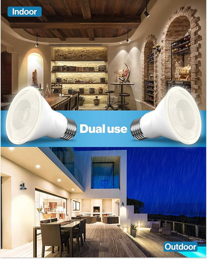 Sunco 12 Pack PAR20 LED Bulbs, Flood Light Bulb Outdoor, 500 LM, 7W (50W Equivalent), 3000K Warm White, E26 Medium Base, Dimmable, Track Lighting for Indoor/Outdoor Use, Wet Rated UL