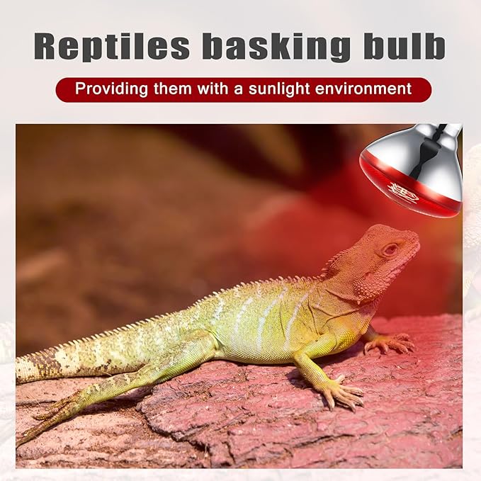 VIHOSE 4 Pack Infrared Heat Lamp for Chickens 250watt 120v Thickened Red Heat Lamp Bulbs for Food Service, Reptile, Pet, Bathroom, Light Therapy Use E26 Base