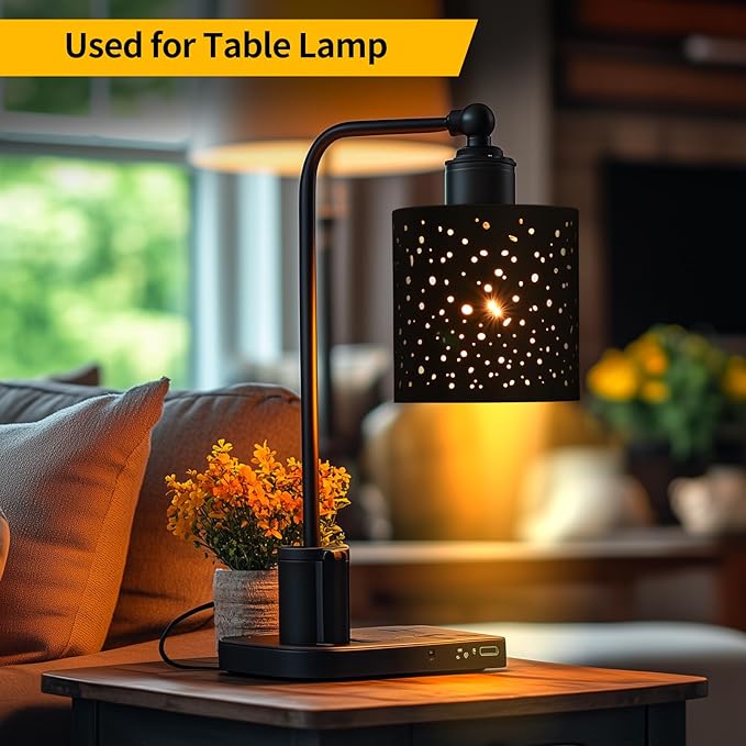 2 Pack Small Metal Lamp Shades, Cylinder Metal Lamp Shade with 1-5/8" Fitter, Lampshade Replacement for Lighting Fixture, Chandelier, Table Lamps, Wall Lamp, Floor Lamp, Diameter 4.75 in Height 5 in