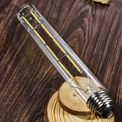 XININSUN Dimmable T10 Led Bulbs, 8.9 Inch Long Tubular Bulb,60-75 Equivalent,800LM,E26,4000K Daylight,Clear Glass,for Cabinet Display Cabinet etc, 4 Pack.