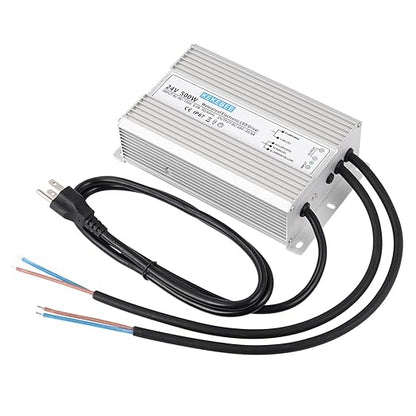 LED Driver 24V500W Waterproof Power Supply 24V DC 20.8A Low Voltage Switching Power Supply Suitable for Street Lights Lawn Lights LED Outdoor Landscape Lights Waterproof Transformer