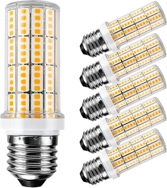 LED Light Bulb 200W Equivalent 2500 Lumen Super Bright 3000K Daylight White 20W Led Bulb E26/E27 Medium Base for Home Garage Warehouse Indoor Outdoor Led Corn Light Bulb Pack of 6