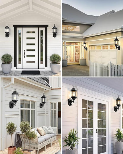 Redluck Motion Sensor Outdoor Lights, 2 Pack 16 inch Dusk to Dawn Outside Porch Lights, Waterproof Anti-Rust Aluminum Outdoor Wall Lights Exterior Lighting Fixtures for House, Garage, Front Door