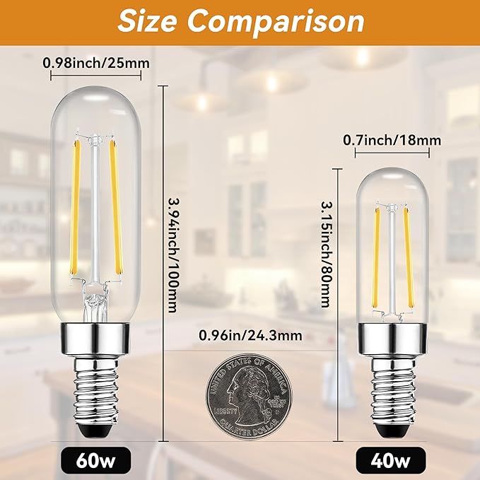 TJOY E12 Candelabra LED Bulb, 60W Equivalent Dimmable 2700K Soft Warm White, Small Base T6 Clear Edison Bulb 5.5W Vintage T25 Decorative for Chandelier Ceiling Fan Wall Sconce, 600lm, 12packs