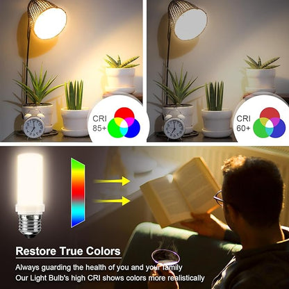 LED Light Bulb 200W Equivalent 2500 Lumen Super Bright 3000K Daylight White 20W Led Bulb E26/E27 Medium Base for Home Garage Warehouse Indoor Outdoor Led Corn Light Bulb Pack of 6