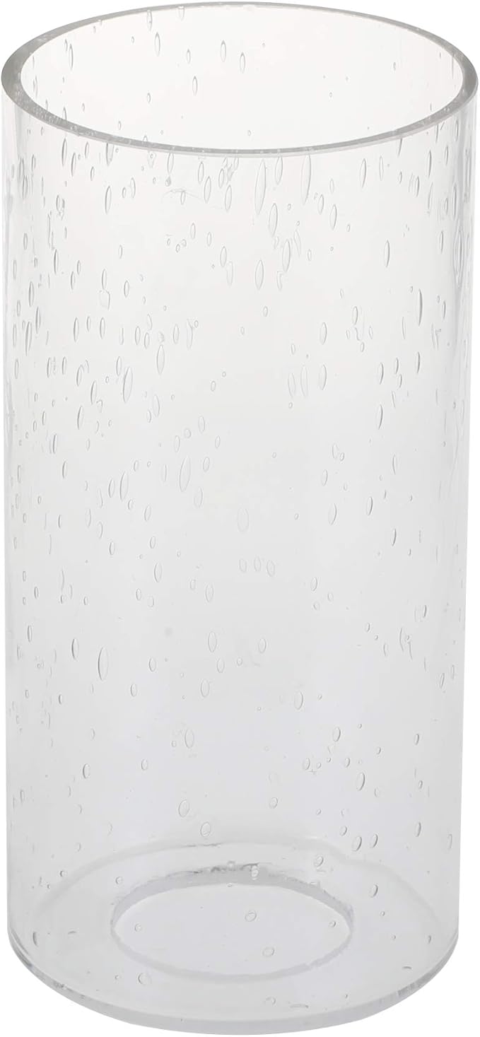 GoLucky Clear Bubble Cylinder Bubble Glass Shade Accessory Glass Lamp Fixture Shade Replacement Glass Pieces with 1-5/8 Inch Fitter 3.5"(D)6"(H) Multiple Specifications