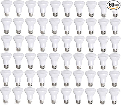 Bioluz LED 60 Pack 90 CRI BR20 LED Bulb 6W=50W 3000K Soft White Dimmable 540 Lumen Outdoor/Indoor Flood Light UL-Listed CEC Title 20 Compliant, (Br20-3K500E)