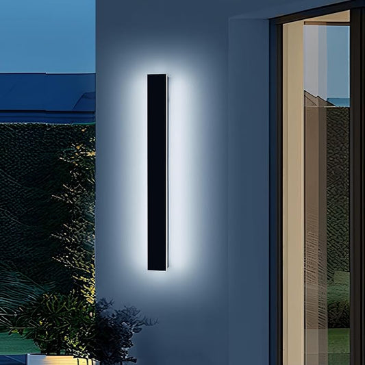 47inch Modern Outdoor Wall Light, LED 3000K-6000K Dimmable Long Exterior Lighting, IP65 Waterproof, Minimalist Garage Sconce Light Fixture for House Hallway Patios with Remote Control