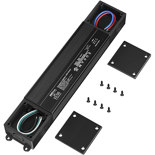 EMITEVER 150W Triac Dimmable LED Driver, 100-277VAC to 24VDC Dimmable Power Supply,Waterproof IP67 Transformer for Indoor Outdoor LED Lights,Compatible with Lutron and Leviton Dimmer,UL Listed