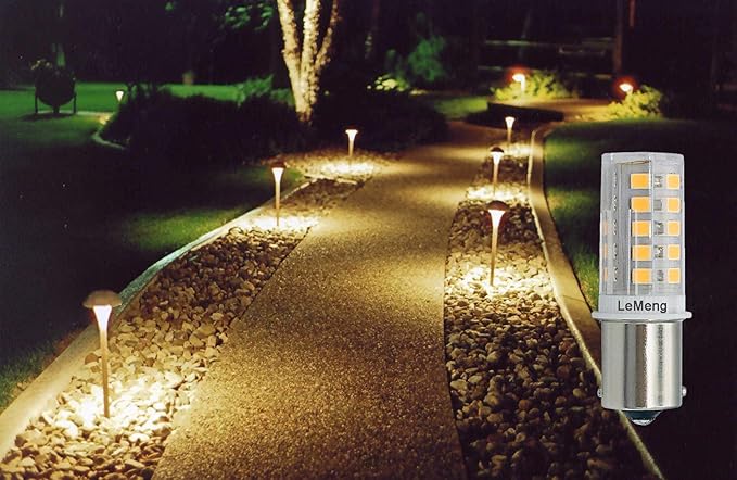 12V BA15S Led Bulbs,1156 1141 2700K Warm White,DC Bayonet Single Contact Base,AC10-18V DC10-30volt for Landscape RV Camper Interior Marine Boat Trailer Lights, 6 Pack
