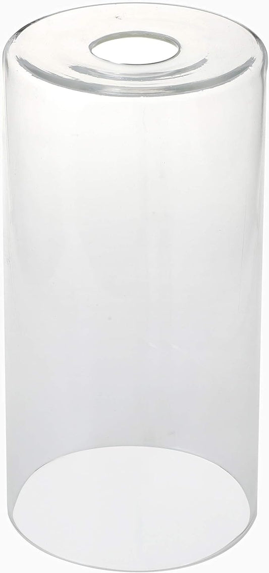 GoLucky Clear Cylinder Clear Glass Shade Accessory Glass Lamp Fixture Shade Replacement Glass Pieces with 1-5/8 Inch Fitter 4"(D)7"(H) Multiple Specifications