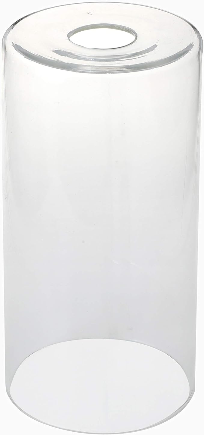 GoLucky Glass Cylinder Shade Accessory - Glass Lamp Fixture Shade Replacement - 3.5"D x 6"H