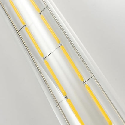 Leools T300 Dimmable Led Tubular Bulb 12W,Long Tube Edison Led Vintage Filament Bulb,100W Equivalent,4000K Daylight White,Cover E26 Medium Base,11.8inch,4pcs