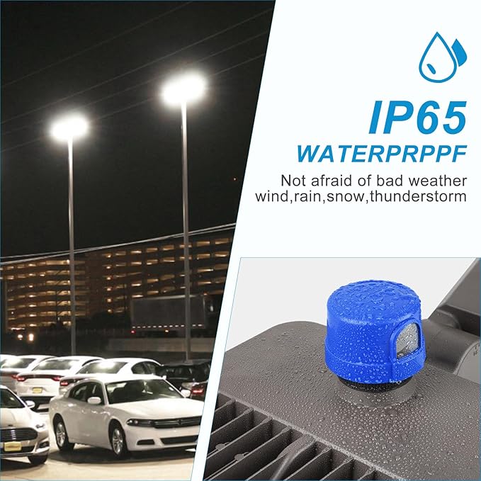 Lightdot 2Pack 600W Parking Lot Lighting 90000LM 5000K LED Pole Lights Outdoor with Dusk to Dawn ETL IP65 LED Parking Lot Lights Outdoor Pole Mount for Parking Lot,Yard,Driveway-7Yrs Warranty