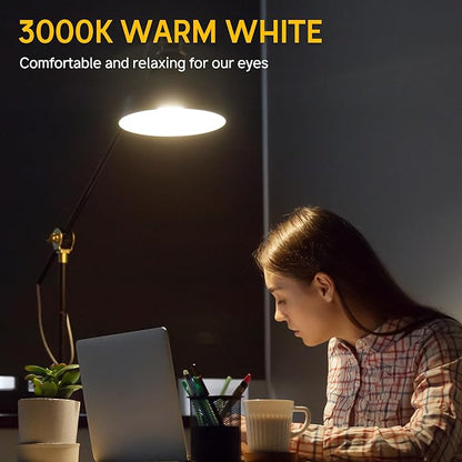 E12 Dimmable 60W Equivalent LED Light Bulbs, A15 6W Ceiling Fan Light Bulbs Warm White 3000K, Candelabra Base Globe Shape LED Bulbs, 600 Lumen, 6 Pack