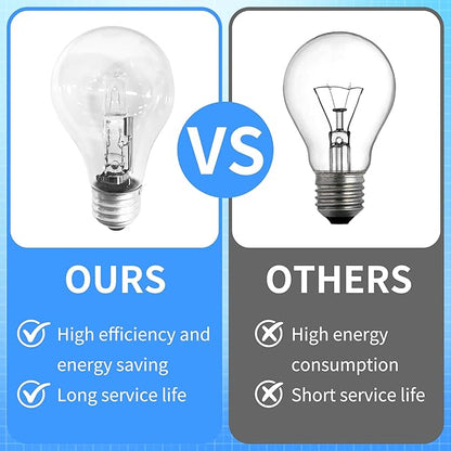 043168787963 78796 Halogen Light Bulbs 43 Watt 120V A19 with E26 Base for Table Lamps and Enclosed Fixtures, 6-Pack.