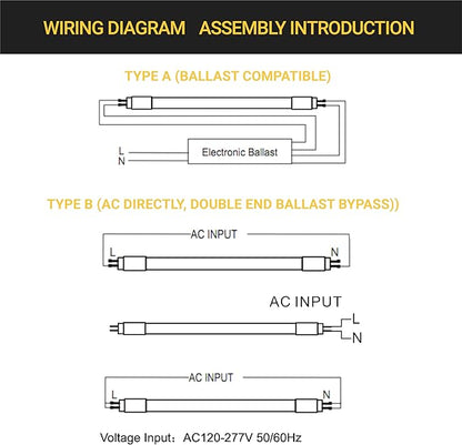 NuWatt 30 Pack 4 FT LED T8 Tube Light, T10 T12 Hybrid Type A+B, 3500K Neutral White, 18W High Brightness 2200 Lumens, Plug & Play OR Ballast Bypass Fluorescent Tube Replacement, Single or Double Ended