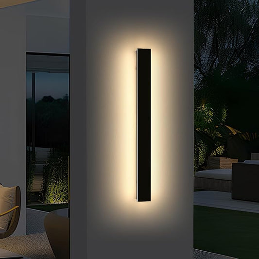 Mikeru 47.2in Outdoor Wall Light Fixtures, 3000k Exterior Wall Sconces, Acrylic Invisible Lighting for Porch, Balcony, Patio & Garage