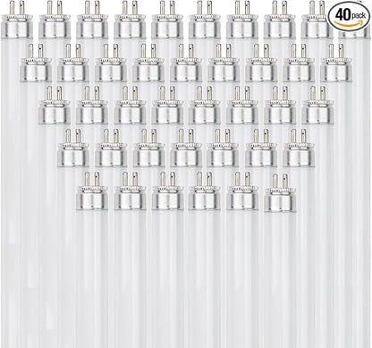Sunlite 30322 F21T5/850 3 Foot T5 Linear Fluorescent Lamp, 21 Watts, 1900 Lumens, 5000K Daylight, Miniature G5 Bi-Pin Base, ROHS Compliant, High Performance Straight Tube, 40 Pack