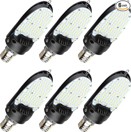 LED Shoebox Corn Retrofit Lamp, 75W/95W/115W Power Selectable, 5000K Shoebox Corn Bulb, Rotatable E39 Mogul Base, 500W MH Equivalent, LED Paddle Bulb for Parking Lot, Wall Pack, Flood Light Retrofit