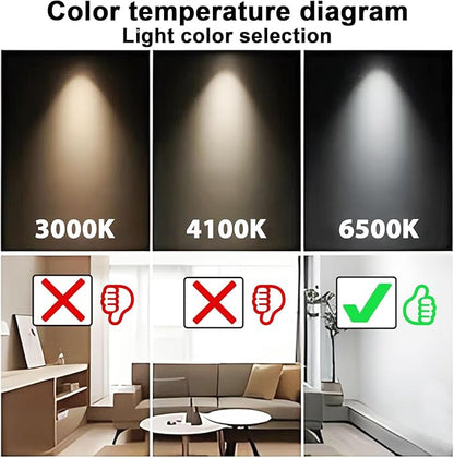 F15T8/DL 18 Inches T8 15 Watt Fluorescent Tube Compatible for Sylvania GE Eiko F15/T8/D Daylight 6500K G13 Bi-Pin Base 6 Count
