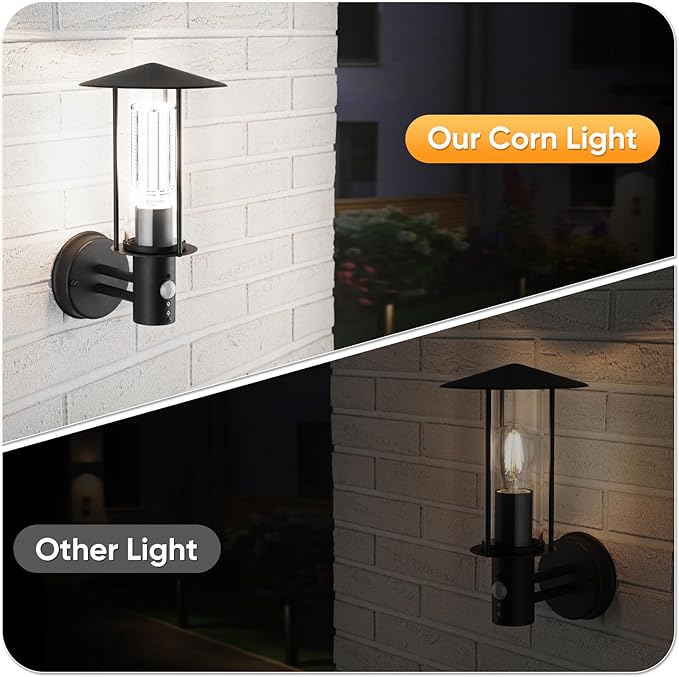 2 Pack 300W Corn LED Light Bulb Fanless,5000K Daylight(3000 Watt Equivalent) E26/E39 Large Mogul Base LED Cob Lamp 44,000LM for Outdoor Indoor Garage Warehouse Factory Workshop Street Backyard