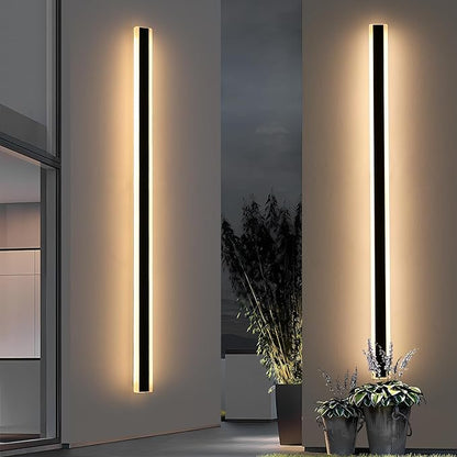 Mikeru 2Pack 71inch Long LED Wall Light Fixtures, 3000K Modern Outdoor Lights Exterior for House Ip65 Waterproof Rust Outdoor Light Fixtures Hardwire Wall Mount Exterior Lighting for Shop,Garage