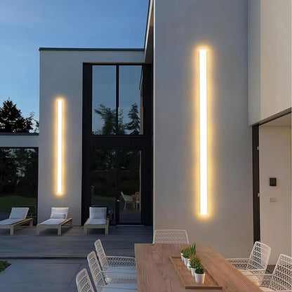 2 Pack 47.25inch Long Outdoor White Wall Lights 35W 3000K Modern Porch Lights Acrylic Waterproof IP65 Exterior Wall Light Fixtures for House Patio Porch Courtyard (White)