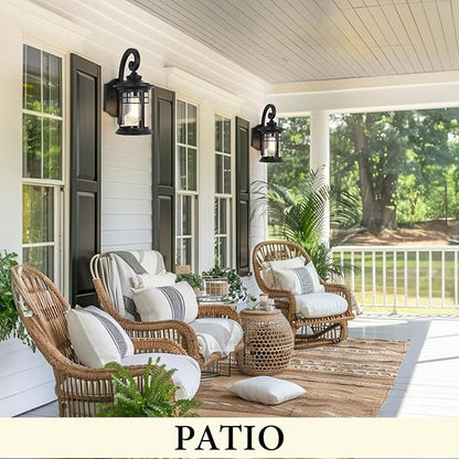 Outdoor Wall Lights Dusk to Dawn Porch Light, Exterior Lighting Fixtures Dawn to Dusk Outdoor Light Fixture Exterior Wall Sconce Lighting for House Patio