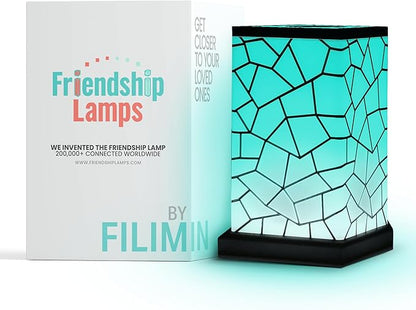 Friendship Lamp® by Filimin Classic - Best Friend Lamps Wi-Fi Touch Lamp LED Light for Long-Distance, Connection, Relationship, Friendship, Gifts, Love, 200+ Colors, App Setup - Single