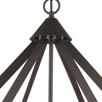 Livex Lighting 40926-04 6 Light Black Chandelier
