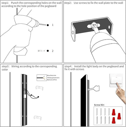 Modern 47inch Outdoor Wall Light, 3000K Black Acrylic Exterior Lighting Fixtures Wall Mount, Ip65 Waterproof Modern Porch Lights Long LED Wall Sconce, Led Long Outdoor Lights for House Hard-Wired