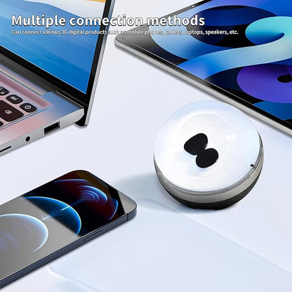 Liquid Motion Sound Visualizer Lamp, Compound-Venom Ferrofluid Desk Lamp, Dancing Ferrofluid with Music Rhythm, Desktop Decor with Back Light, Liquid Motion Lamp(Does Not Make Sound)