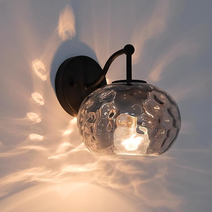 7" Glass Shade Replacement for E26 Pendant Lights, Smoked Grey Globe Lampshade for Desk Table Floor Lamp, Pendant, Wall Sconce, Dia 7", Height 5", Fitter 1.65"
