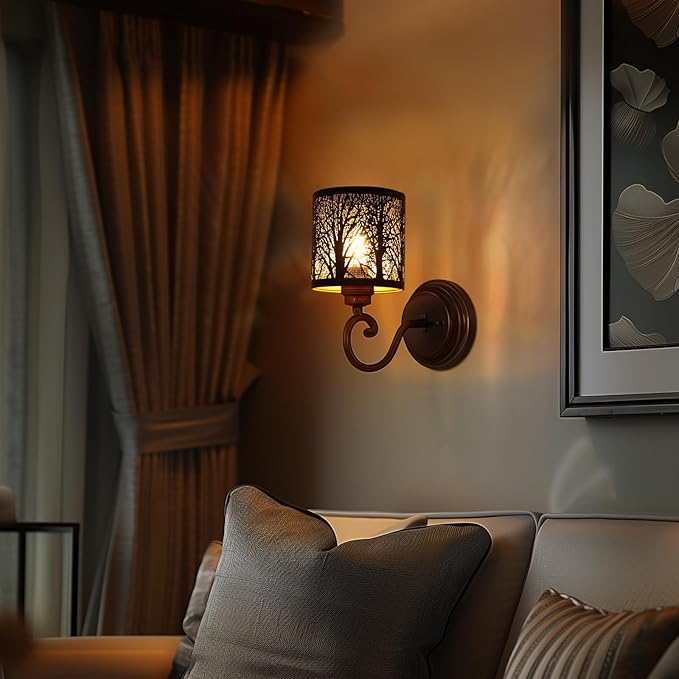 Chandelier Shades Set of 6, Metal Small Lamp Shades Clip on Bulb, 5.1 x 5.1 in Replacement, Mini Cylinder Lampshade, Black Clip on for Pendant Light, Wall Sconces