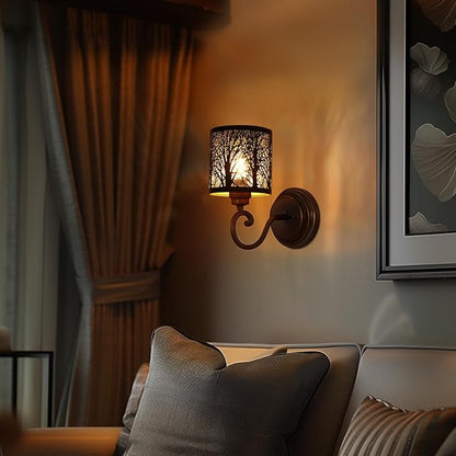 Chandelier Shades Set of 6, Metal Small Lamp Shades Clip on Bulb, 5.1 x 5.1 in Replacement, Mini Cylinder Lampshade, Black Clip on for Pendant Light, Wall Sconces